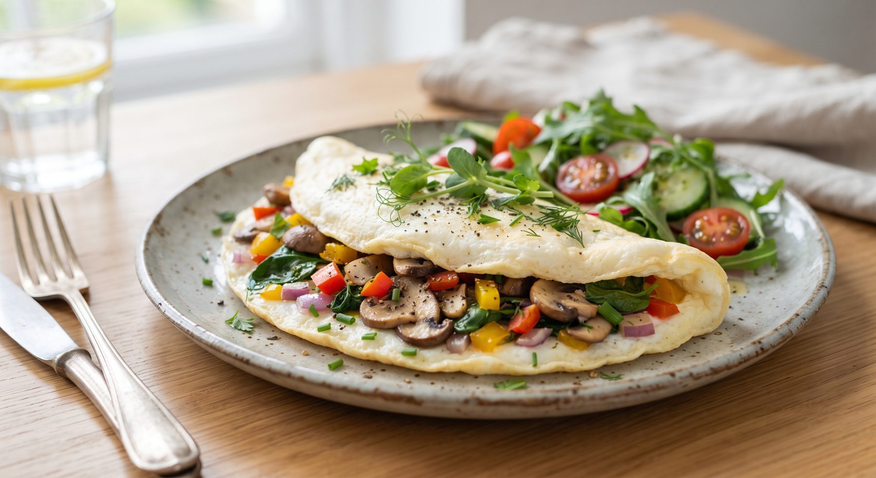 Egg white omelette